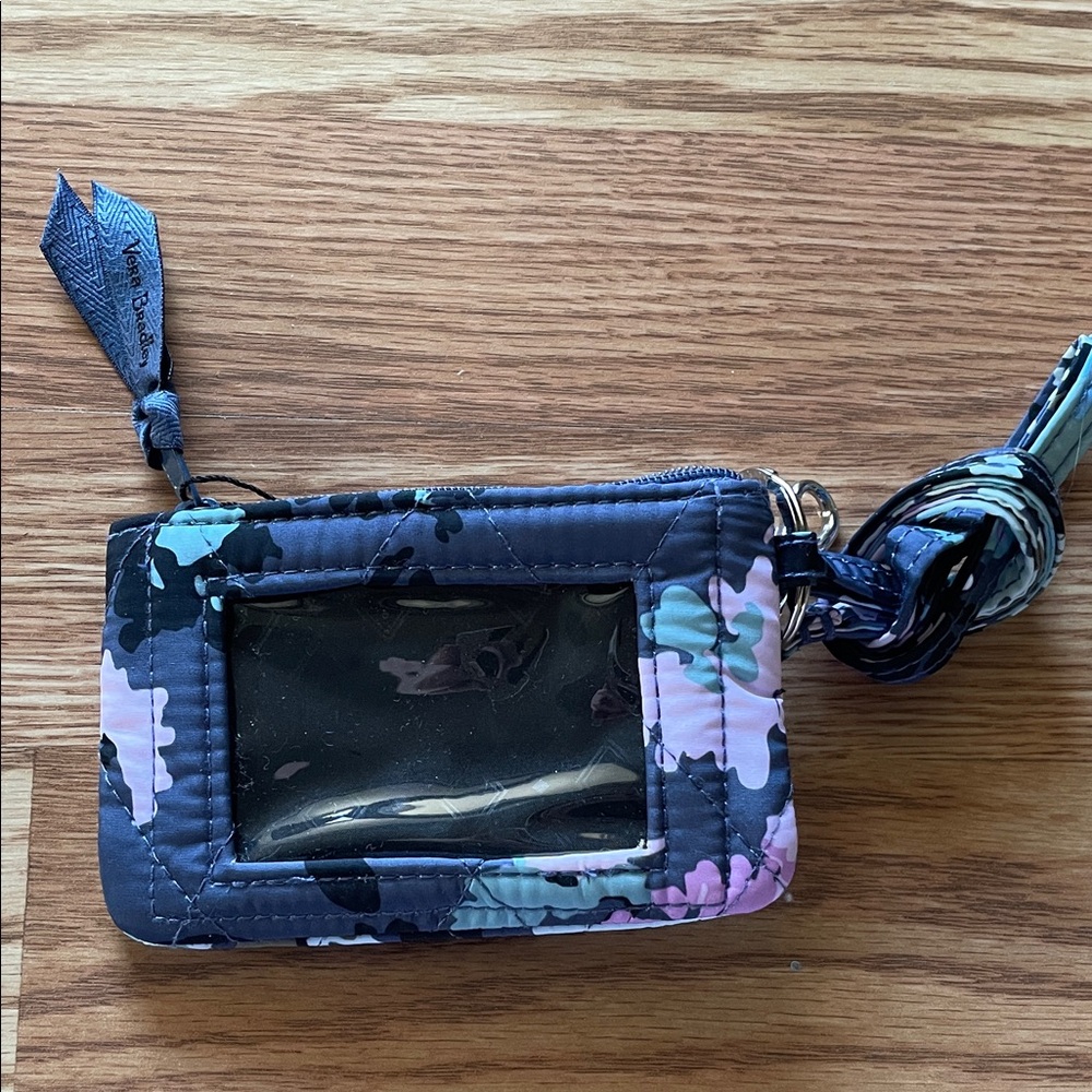 Vera Bradley Floral Key & Card Holder - Blue and Pink